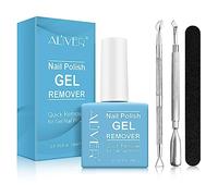 Gel Nail Polish Remover 15ml, Gel Polish Remover Kit, No Need Foil Soaking or Wrapping, Gel Remover for Nails 2-5 Minutes, Gel Nail Remover Easy& Quick DIY at Home Manicure Tools