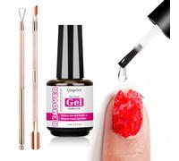 Gel Nail Polish Remover 15ml - Quick Magic Remover for Nails, Quick Gel Remover for Nails, No Soaking, No Wrapping, Easy Removal in 3-5 Minutes with Cuticle Pusher Set