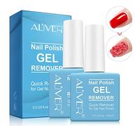 Gel Nail Polish Remover 2 pack, Professional Nail Varnish Remover, Easily & Quickly Remove Soak Off Gel Polish, Doesn't Hurt Nails, for UV Plastic Nails, Acrylic Nails, Natural Nails Blue