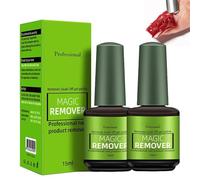 Gel Nail Polish Remover, Magic Remover Gel Polish, Gel Polish Remover for Nails, Professional Nail Polish Remover for Natural, Quick & Easy Polish Remover In 2-3 Minutes (2 Pcs)