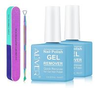 Gel Nail Polish Remover - Quick & Easy Remove in 3-5 mins, Includes Gel Polish Scraper and Nail File, No Damage To Nails (2 Pack)