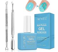 Gel Nail Polish Remover with Scraper and Cuticle Pusher - Quick & Easy within 2-3 Minutes