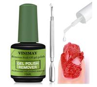 Gel Nail Polish Remover with Scraper - Gel Polish Remover for Nails - Quickly & Easily Gel Remover Within 3-5 Minutes - No Soaking or Wrapping Gel Nail Remover - Don't Hurt Nails 0.25fl Oz