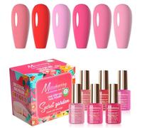 Gel Nail Polish Set 6 Colors - No Need for Multiple Coats, Saves Time & Money, Long-lasting Shine