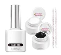 Gel Nail - Professional UV/LED Base Coat Formula, Long Lasting Foundation Layer, Smooth Self Leveling Application System, High Gloss Protective Finish Technology | Home Manicure