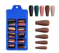 Gel Nail Stickers 100pcs Blister Pieces Nail French Nail Pieces Nails Full Stick Half Nail Pieces DIY Nail Pieces Full Coverage Pressed On Nails For DIY Nail Salon Short Nails False (A, One Size)