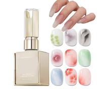 Gel Nail | Watercolor Fingernail Blossom Base Gel, 15ml UV LED Nail | Long-Lasting Nails Color, Easy Application | For Outdoor Business Trip Home School
