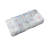 Gel Nail Wraps 500pcs Nails French False Half Tips Acrylic Gel Clear French Nail (Transparent, One Size)