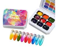 Gel Nails 9 Color UV LED Kit, beautycare multi tone collection smooth application delivers longlasting wear - stamping gel set | professional use diy designs daily looks