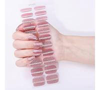 Gel Nails Appliques Glitters Full Wraps Fashionable Eye Designs Long Wear Manicure Accessories For Women Beginner Friendly Nail Kit