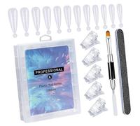 Gel Nails Set Nails Painting Brush Nails File and Acrylic Tip Clips Manicure and Pedicure Tools for Salon and Home Use