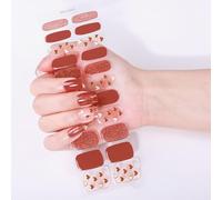 Gel Nails Stickers For Professional Look Home Use Not Lamp Light Required Wraps Art Manicure Easy Application Salon Nail Art