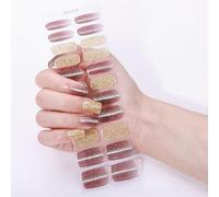 Gel Nails Stickers Full Covers Adhesive French Manicure Strips Quick Apply Not Lamp Light Required Salon Beginner Friendly Nail Kit