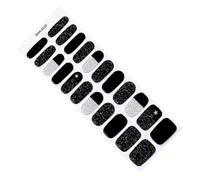 Gel Nails Stickers Set 22Pcs Full Covers Nails Wraps Quick Application Without UV Light Needed for Stylish Women Gel Nail Strips