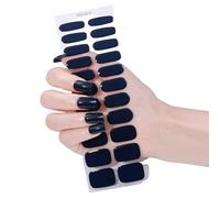 Gel Nails Strips Set 22Pcs Nails Stickers Without Light Needed Easy Application For Home Travel And Party Wedding