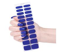 Gel Nails Strips Set 22Pcs Nails Stickers Without Light Needed Easy Application For Home Travel And Party Wedding