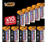 Gel-ocity Quick Drying Gel Pen, Assorted Colours, 3 10 Packs Bic Multi One Size