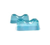 Gel Ovations HeelGel Pads | Medical-Grade Silicone Heel Supports for Pressure Off-Loading & Elevation | Supine Patient Positioning for Hospital Beds & Operating Tables | Non-Slip | 18×10×7.5 cm (Pair)