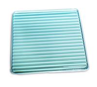 Gel Ovations Ripple Gel Pad | Ridge Design for Better Airflow & Comfort | Pressure Relief Cushion for Wheelchairs, Mobility Scooters and Chairs | Low Profile (10mm Thick) | 16x16" (400x400mm)