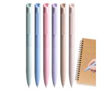 Gel Pen for Journaling, Quick-Drying Ink Coloured Writing Instruments Set, 6 Pieces, 0.5 mm Tip, Smooth Multicolour Pen, Desk Accessories for Notes, , Sketches