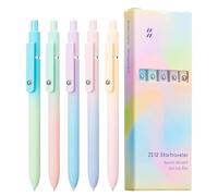 Gel Pencils for Journaling - Set with 5 Retractable Gel Writers | Soft Soft-Touch Texts with a Fine Lace Ink, Precision Ink for Notes, Bullet Journal, Sketches