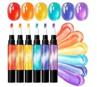 Gel Pens | 6 Piece Quick-Drying Decor Tools | Nail Pen | for Beginner Art Travel Girls Salon Home Beauty &