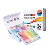 Gel Pens for Colouring - Retractable Fabric Markers, 1.0 mm Tip for Drawing, Smooth Ink Pens, Vivid Painting Diary Accessory Set, Colourful Art Design Illustration Tools F