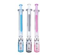 Gel Pens for Journaling and Writing, 3 Pieces Syringe Shape Creative Stationery for Writing - Fine Point Pens - For Nursing, School, Office, Classroom, Awards, Home for Students