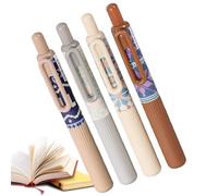 Gel Pens for Journaling, Retractable Pens | Press a Set of 4-0.5mm Fine Point Retractable Greasy Pens for Students Journaling Adults Journaling and Note Take