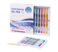 Gel Pens Set - 15x1x1cm Smooth Writing Pens, Colored Ink Markers | Scrapbooking Journaling Drawing Stationery Supplies, 1mm Precision Writing, Tools for Students Artists Adults Children Coloring Books
