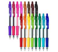 Gel Pens Set 16 Colors Medium Point Colored Pens Retractable Gel Ink Pens with Comfort Grip,Smooth Writing for Journal Notebook Planner in School Office Home by Smart Color Art