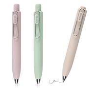 Gel Pens Set, 3 Pcs 0.5mm Fine Point Japanese Black Ink Quick Dry Rollerball Pens Retractable Smooth Writing Ballpoint Pens with Metal Clip for School Office (Macaron)