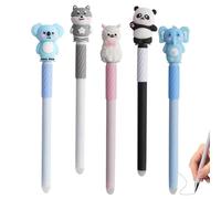 Gel Pens - Smudge Proof Smooth Writing | Funny Animal Erasable Pens Set - for Kids Students Home School Classroom Journaling Scrapbooking Note Taking Planner Diary