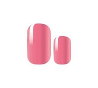 Gel Polish Strips for Use under UV/LED Semi-Hardened for Nails - Pink Pop Petant - 20 Pieces + File + Stick - Manicure 3 Weeks - No HEMA