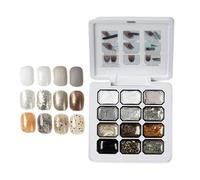 Gel Polishing Palette - 12 Colors Gradient, Semi-Solid Glitter Cream, Sparkly Kit, Long Lasting Soak Off, Top Performance Category, Multi-Tone Set For Women Teens