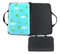 Gel Portable Seat Cushion (14.5" x 10.6") Foldable Travel Cushion, for Airplane Seats, Camping, Stadium, Cinema, Garden Benches Seat Cushion, Relieve Sedentary Pain