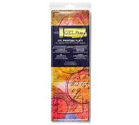 Gel Press Monoprinting Print Plates - Petites 3pc Set: Hexagon, Oval, Rectangle Gel Plates - Printmaking Supplies - Reusable Gel Printing Plates for Press Art for Scrapbooking, Arts & Crafts