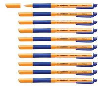 Gel Rollerball - STABILO pointVisco Box of 10 Blue Blue 10 Count (Pack of 1) Box