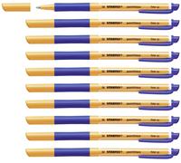 Gel Rollerball - STABILO pointVisco Box of 10 Blue Blue 10 Count (Pack of 1) Box