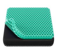 Gel Seat Cushion, Cooling seat Cushion Thick Big Breathable Honeycomb Design Absorbs Pressure Points Seat Cushion with Non-Slip Cover Gel Cushion for Office Chair Home Cars Wheelchair