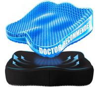 Gel Seat Cushion, Honeycomb Office Chair Seat Cushion Pads for Long Sitting