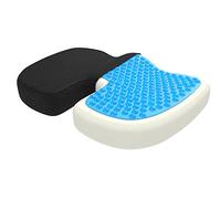 Gel Seat Cushions for Pressure Relief - Non-Slip Memory Foam Coccyx Cushion for Tailbone Pain Relief, Orthopaedic Seat Cushion for Office Chair & Car, Back Support Cushion for Sitting Comfort