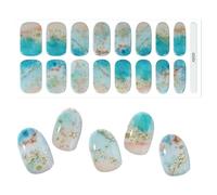 Gel Sticker Nails - UV Nails Gel Nail Stickers | Art Decals Strips with Nail Files, Nail Care, Adhesive Women Beauty, Gel Nail Wraps for Holiday Nail Decor
