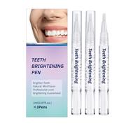 Gel Teeth Whitening Pen - Professional Teeth Whitening Without Sensitivity, Quick Effect, Easy to Use and Ideal for On the Go, Fresh Mint Flavour - Pack of 3