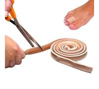 Gel Toe Protector Strip - 60mm Long x Pack of 2 | Cut On Demand (Wide Fitting for Chunky Toes) Use for Blisters and Toe Corns - for Long Term Use - Recommended by Podiatrists