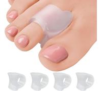 Gel Toe Separators for Overlapping Toes, 4 PCS Bunion Big Toe Straighteners