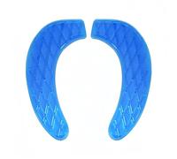 Gel Toilet Seat Cushion Washable Soft Toilet Seat Cover,Padded Riser Cushion for Toilets & Commode Chair Reusable Adhesive Donut Pad for Elderly,Seniors (Blue)