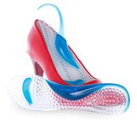 Gel Weight Shifting Insoles for Women, Cushioning Gel Full Foot Pads, Invisible Inserts for High Heels, Pressure Distribution, Durable Quality for Yea
