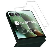 Gelaasso Screen Protector for Motorola Razr 60 Ultra for Tempered Glass Protective Glass, Pack of 2, 9H Hardness Anti-Scratch Film, Tempered Glass, Case Friendly, HD Clear Screen Protector