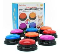 Gelabur Set of 8 Dog Buttons for Communication, Voice Recordable Buttons for Classroom, Dog Training Talking Buttons Starter Set, Pet Easy Speaking Buttons Tools